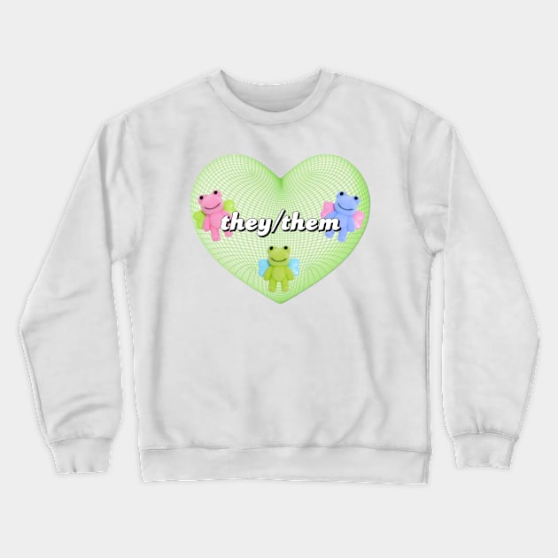 they/them pronouns Crewneck Sweatshirt by hgrasel